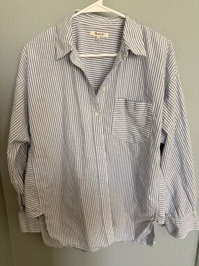 Madewell Poplin Side-Panel Shirt Large
